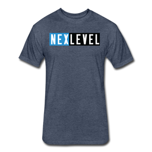 NEXLEVEL Super-Soft Fitted T-Shirt (runs small) - heather navy