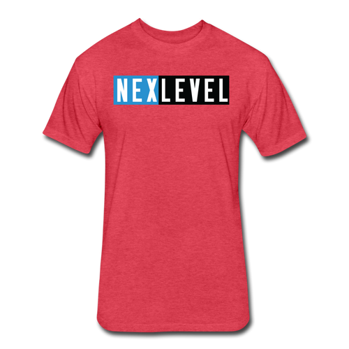 NEXLEVEL Super-Soft Fitted T-Shirt (runs small) - heather red