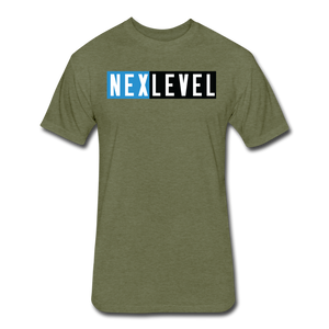 NEXLEVEL Super-Soft Fitted T-Shirt (runs small) - heather military green