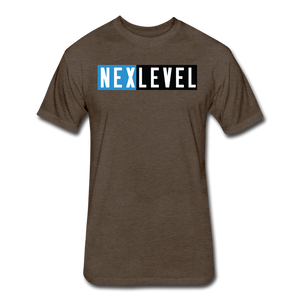 NEXLEVEL Super-Soft Fitted T-Shirt (runs small) - heather espresso